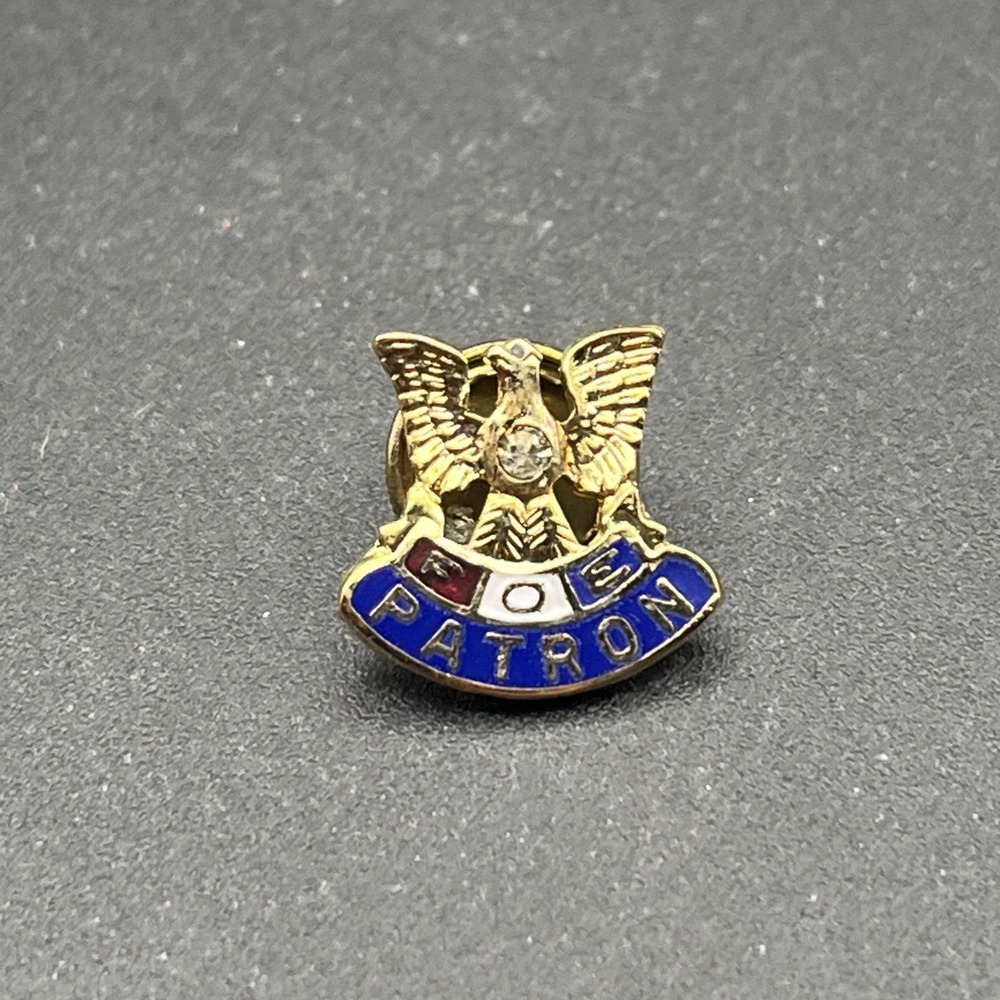 FOE Fraternal Order Of Eagles Patron Lapel Hat Pin